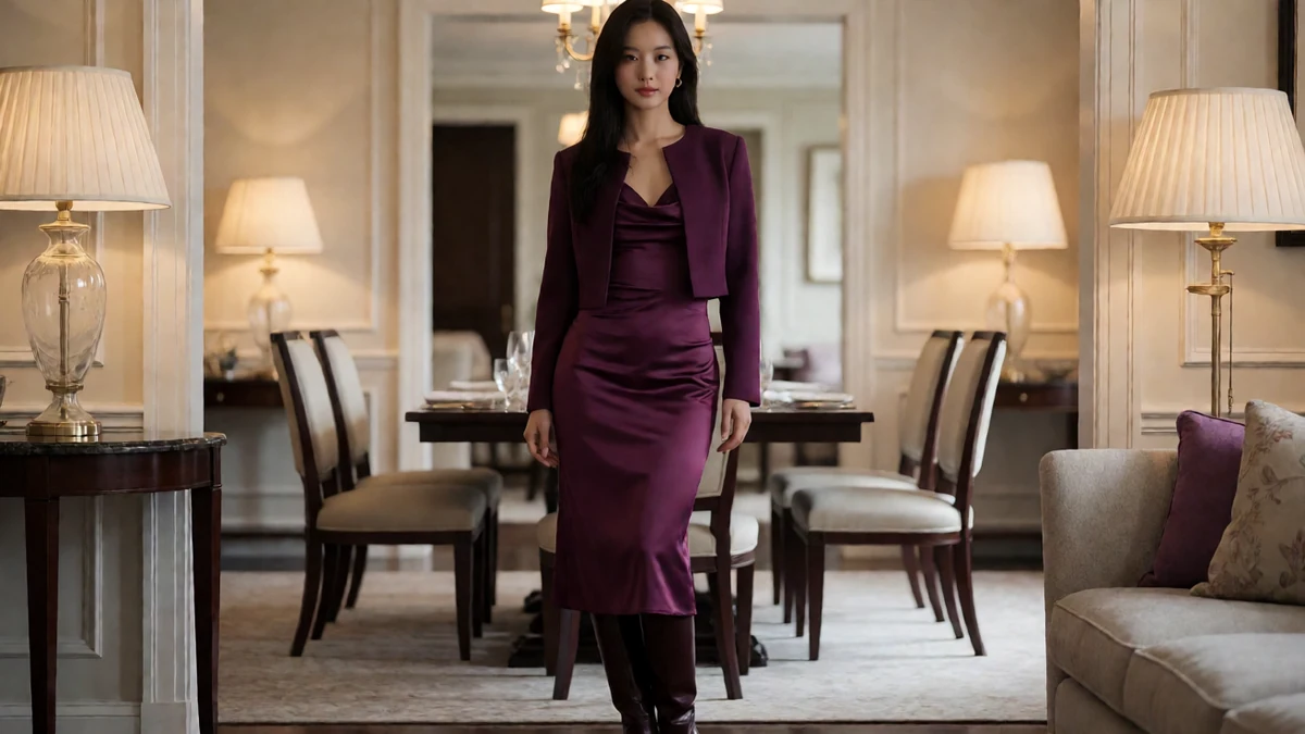 第一福利少妇人妻的午夜短片栏目中的年轻女团风模特与对应人物场景